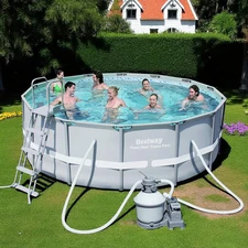 Каркасный бассейн Bestway 56478, 427 х 122 см., с песочным фильтр-насосом